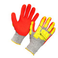 Hand Safety Anti-Cut Construction Gloves PU Coated Cut Resistant Work Gloves